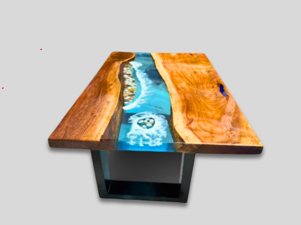 Epoxy Table, dining, sofa, center table top Live Edge Walnut Table ,Custom Order, Epoxy Resin River Table